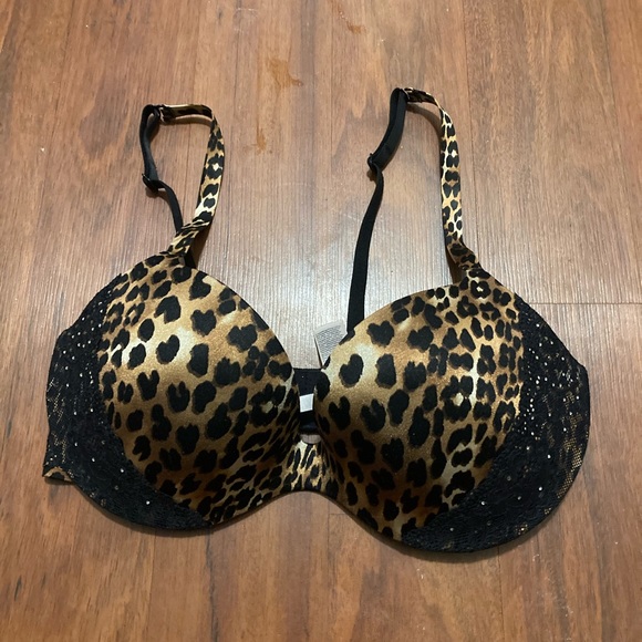 La senza leopard print push up bra 32DD new